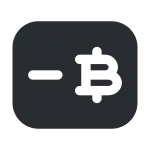 Bitcoin Card SVG Icon